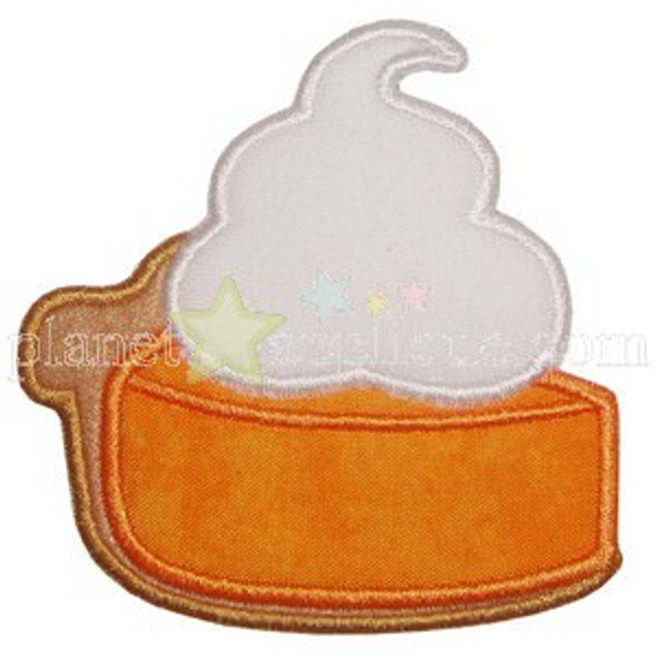 Pumpkin Pie Applique Machine Embroidery Design