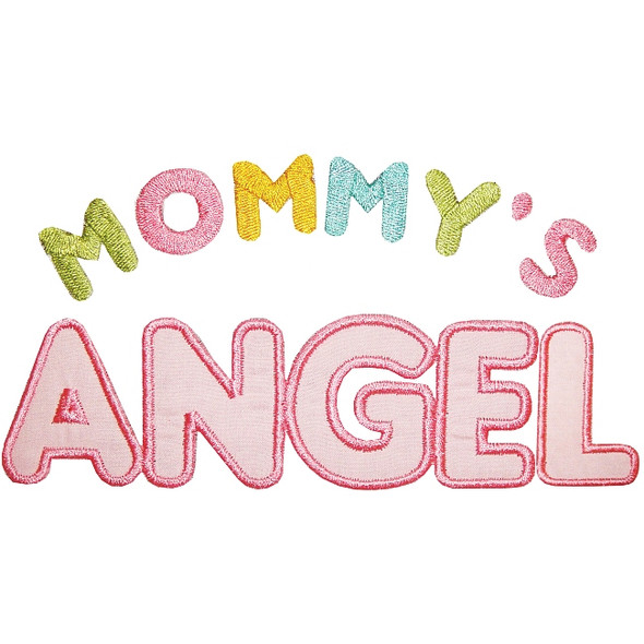 Mommys Angel applique Machine Embroidery Design