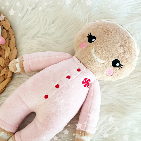 In the Hoop Baby Gingerbread Gingie Christmas Machine Embroidery Design