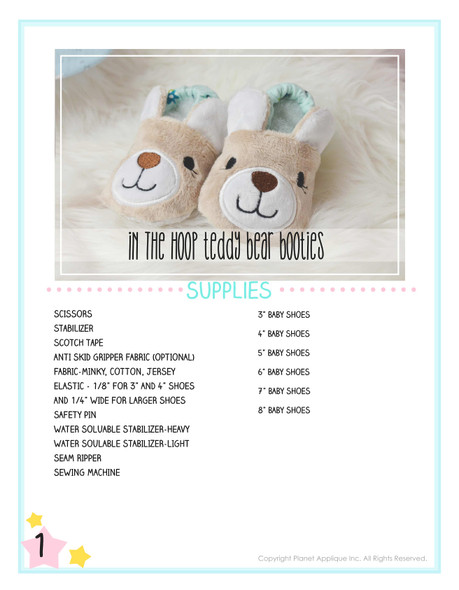 ITH Teddy Bear Baby Shoes