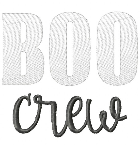 Boo Crew Sketch Embroidery Machine Embroidery Design