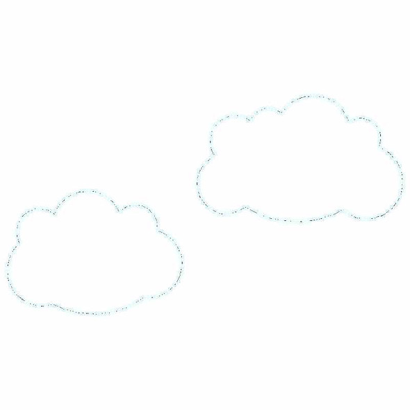 Cloud Set Chain and Vintage Applique Embroidery Design