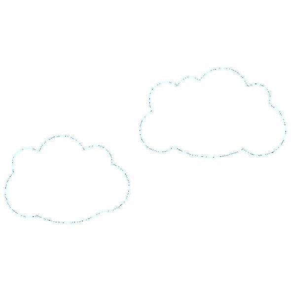 Cloud Set Chain and Vintage Applique Embroidery Design
