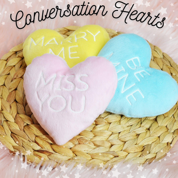 In the Hoop Valentine Conversation Hearts Design for Machine Embroidery