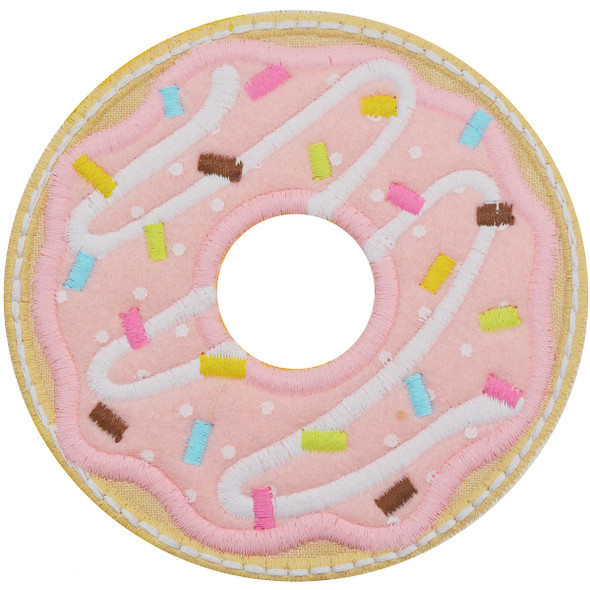 Donut Satin and Zigzag Applique   Embroidery Design