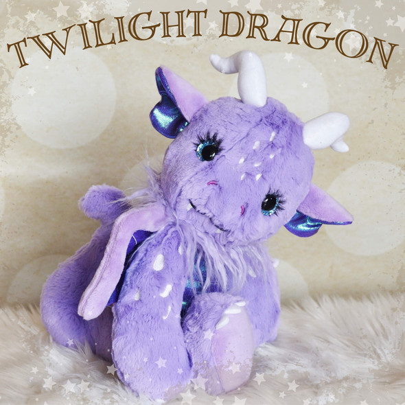 In the Hoop ITH Twilight Dragon Plushie STuffed Animal Design For Embroidery Machine Pattern