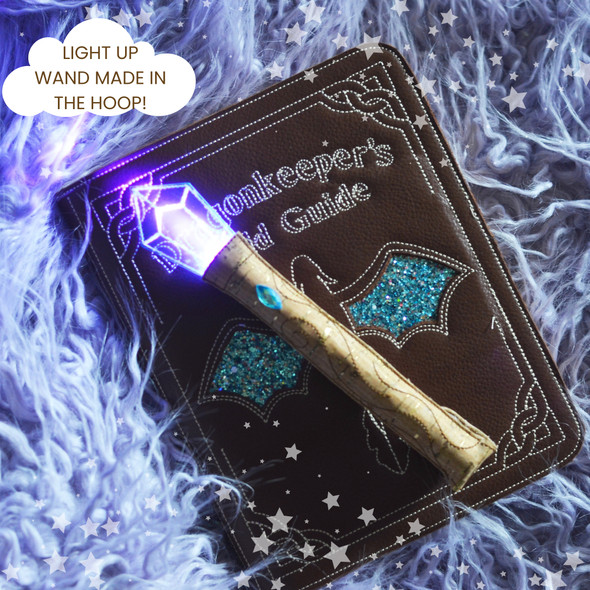 IN THE HOOP DRAGON FIELD GUIDE CLOTH BOOK DESIGN FOR MACHINE EMBROIDERY