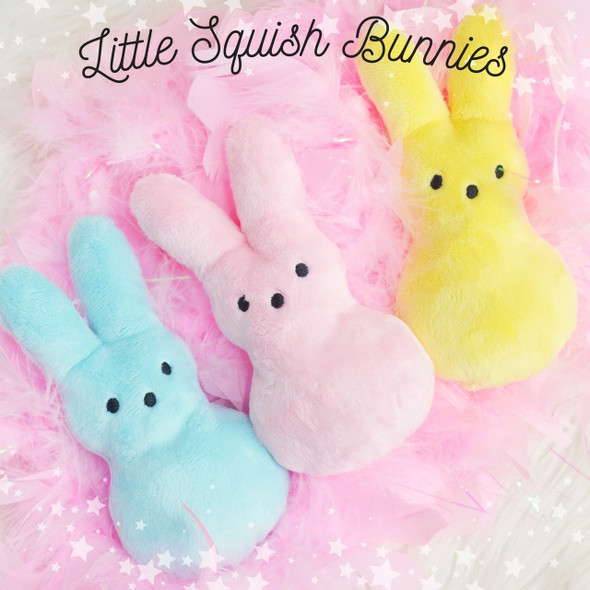 In the Hoop Peeps Bunny Easter Plush Design For Machine Embroidery