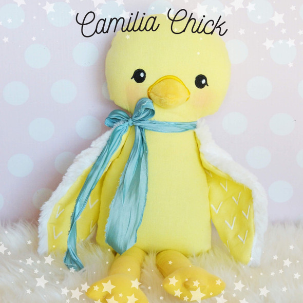 In the Hoop Camilia Chick Easter Plush Design For Machine Embroidery