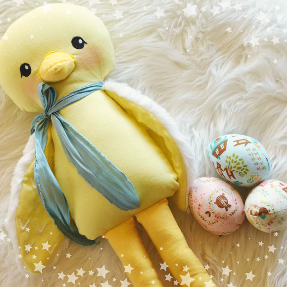 In the Hoop Camilia Chick Easter Plush Design For Machine Embroidery