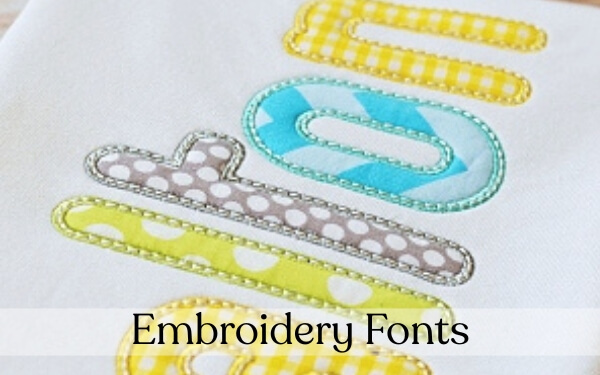 Embroidery Fonts