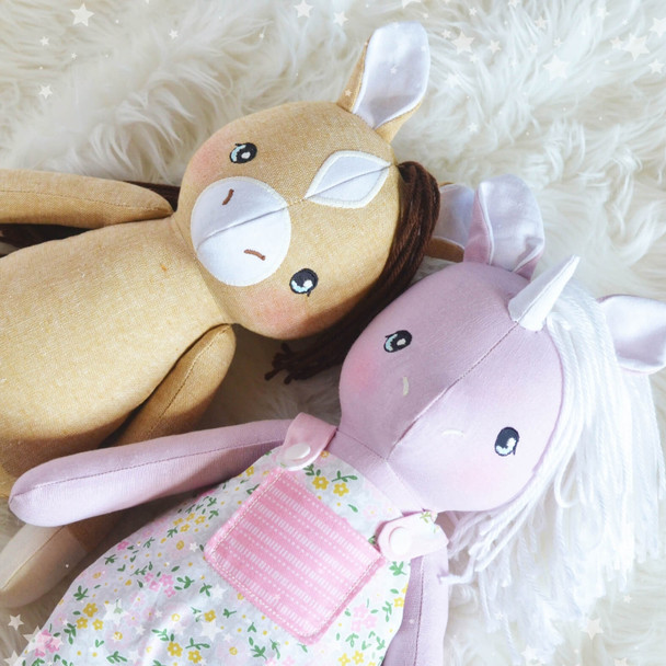Harriette Horse Pony Unicorn Doll Plushie Machine Embroidery Design Project