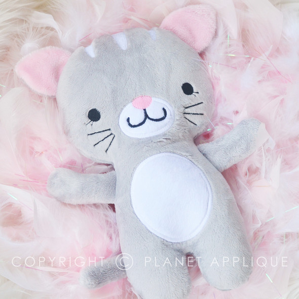 In the Hoop Felix Kitty Plush Machine Embroidery Design