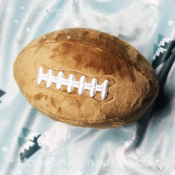 In the Hoop Football Embroidery Machine Design