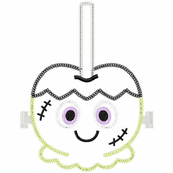 Franken Candy Apple Vintage and Chain Applique Embroidery Design