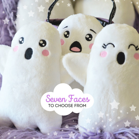 In the Hoop Bunch of Boos Ghost Plushie Set Machine Embroidery Design