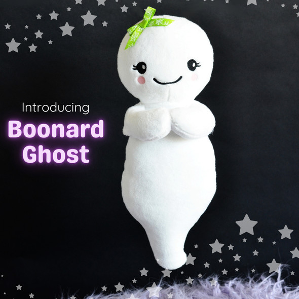 Boonard In the Hoop Ghost plushie machine embroidery design