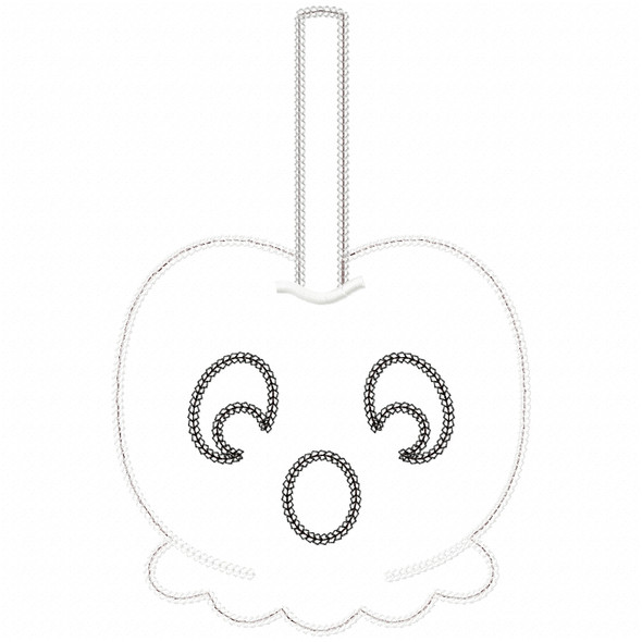 Ghost Candy Apple Vintage and Chain Applique Embroidery Design