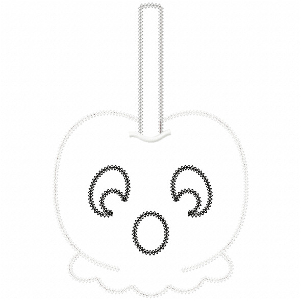 Ghost Candy Apple Vintage and Chain Applique Machine Embroidery Design