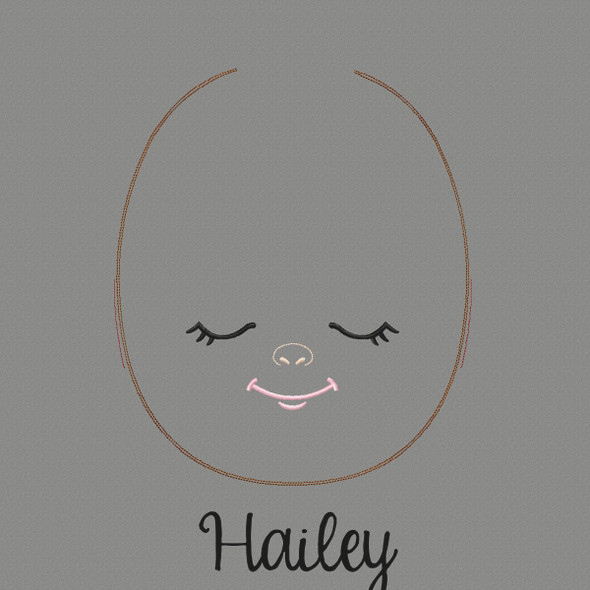 Hailey Doll Faces Addon Machine Embroidery Design