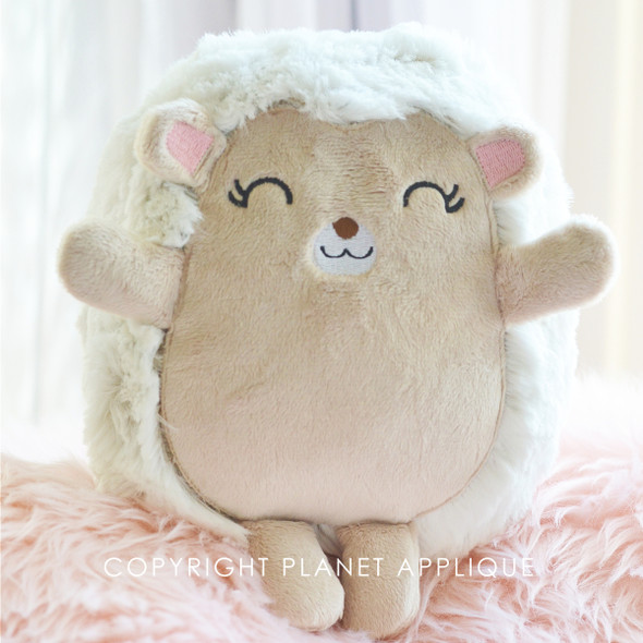 In the Hoop Baby Hedgehog Plush Machine Embroidery Design