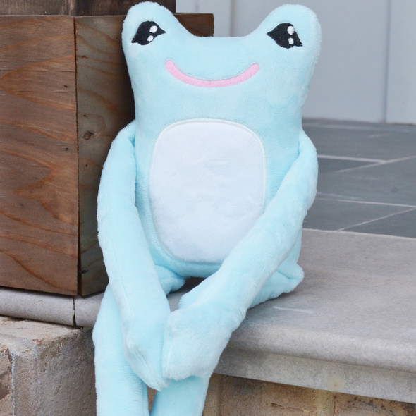 In the Hoop Herman Frog Plushie Design for Machine Embroidery