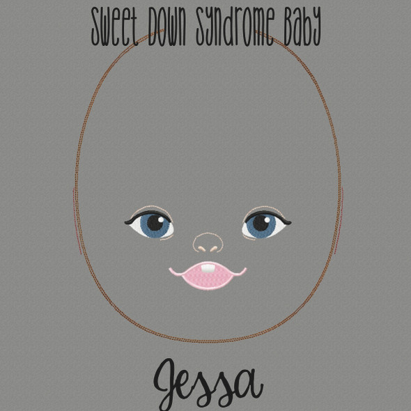 Jessa Doll Faces Addon Machine Embroidery Design
