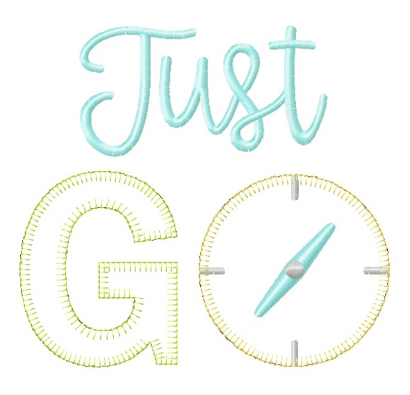 Just Go Vintage and Blanket Stitch Applique