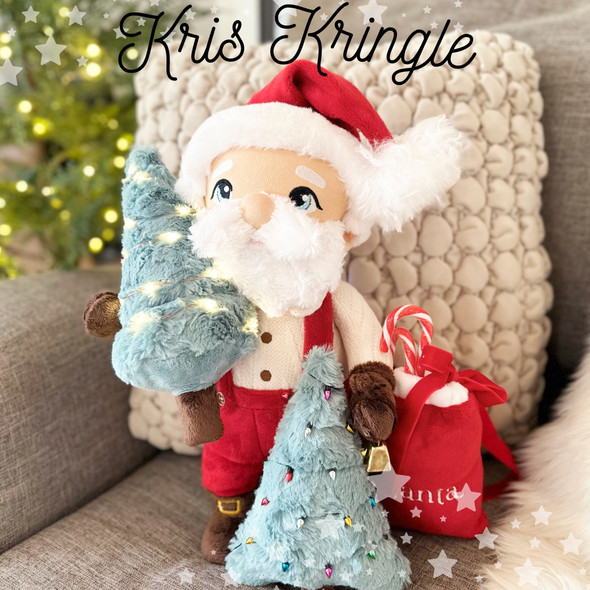 In the Hoop Santa Kris Kringle Machine Embroidery Design Plushie