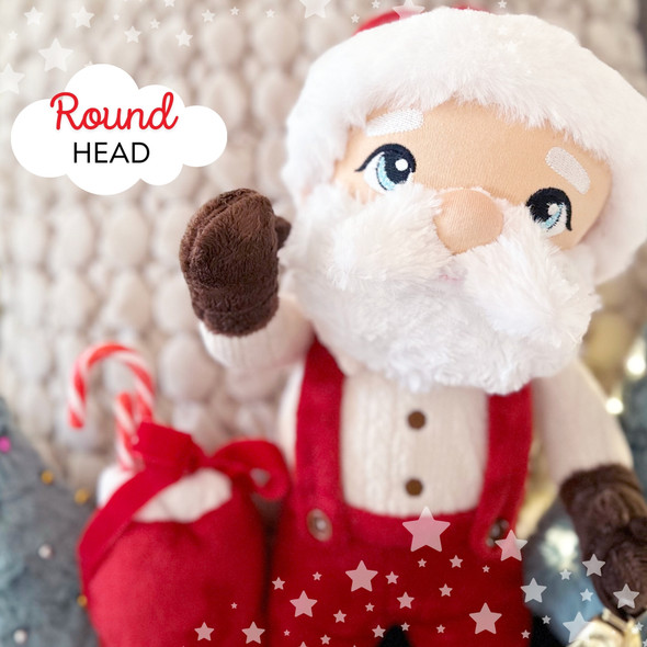 In the Hoop Santa Kris Kringle Machine Embroidery Design Plushie