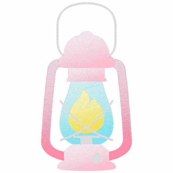 Lantern Sketch Applique Embroidery Design