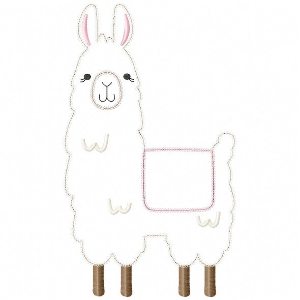 Llama 2 Vintage and Chain Stitch Embroidery Design