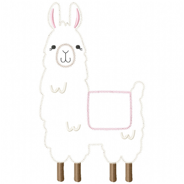Llama 2 Vintage and Chain Stitch Machine Embroidery Design