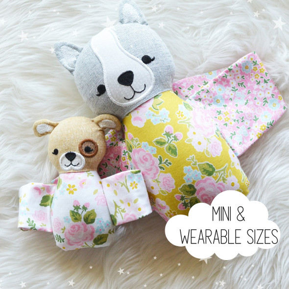 In the Hoop Mini Swaddle Babies Machine Embroidery Design