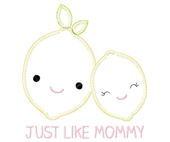 Like Mommy Lemons Blanket and Vintage Stitch Applique Machine Embroidery Design