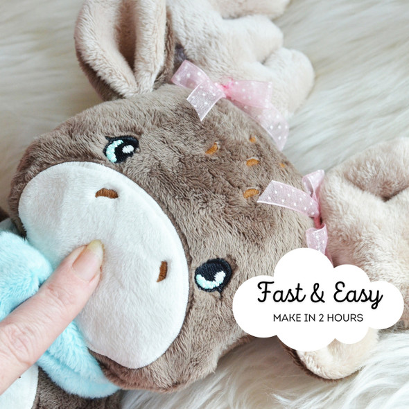 In the Hoop Mabel The Moose Plush Doll Machine Embroidery Design