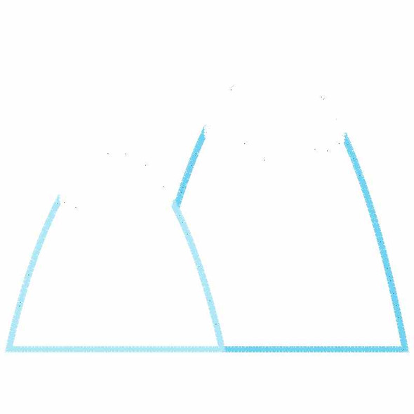 Mountains Satin and Zigzag Applique Embroidery Design