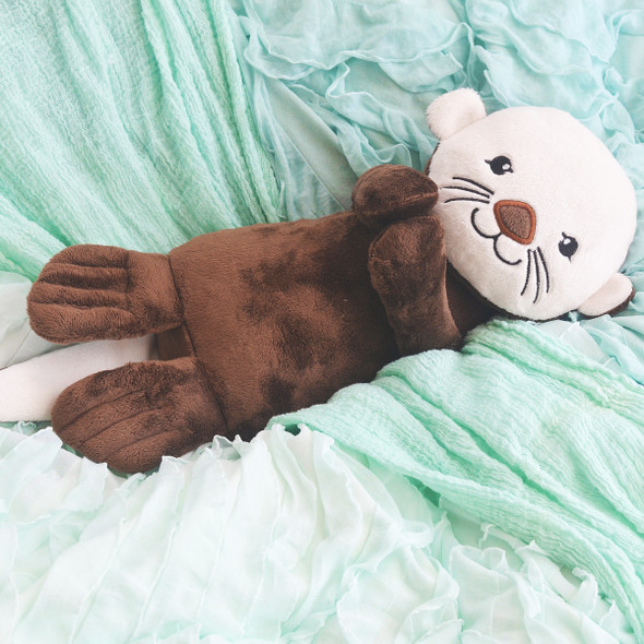 Opal Otter Plushie Machine Embroidery Design for Birthday gift