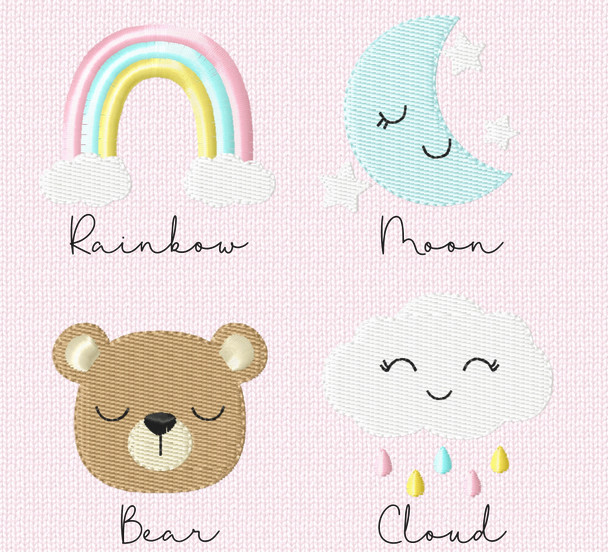 In the Hoop Snuggle Babies Doll Machine Embroidery Design