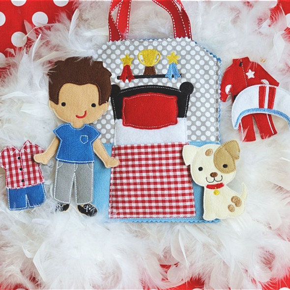 In the Hoop Charlie Doll Set