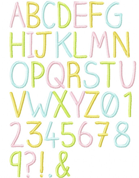 Santina Embroidery Font Machine Embroidery Design