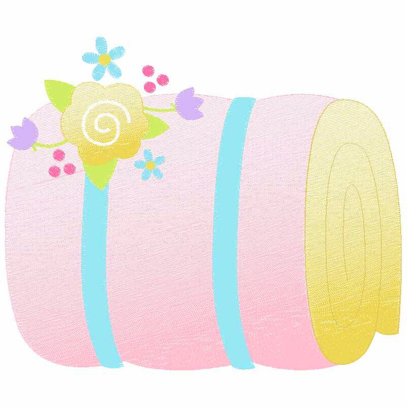 Sleeping Bag Sketch Applique Embroidery Design