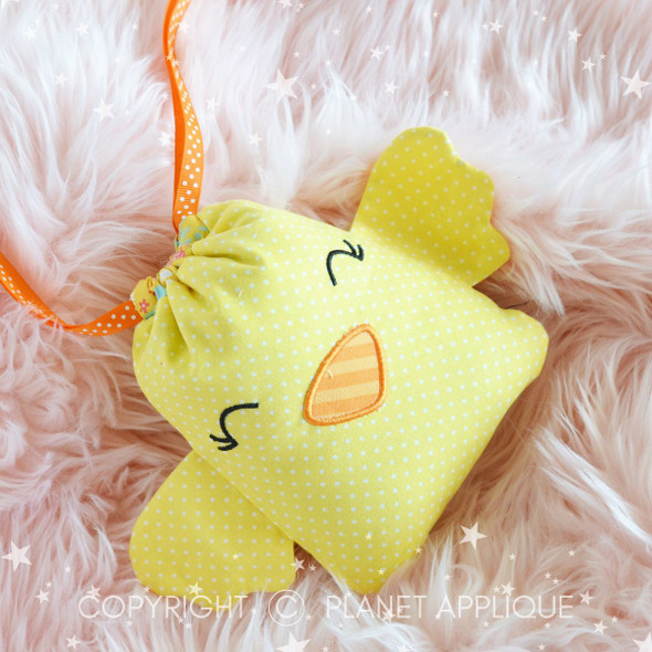 In the Hoop Chick Drawstring Bag