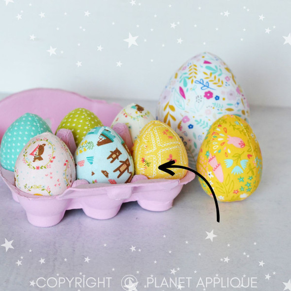 In the Hoop Easter Eggs Plush Cloth Fabric Design For Machine Embroidery