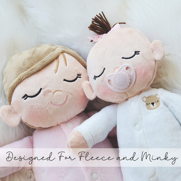 In the Hoop Snuggle Babies Doll Machine Embroidery Design