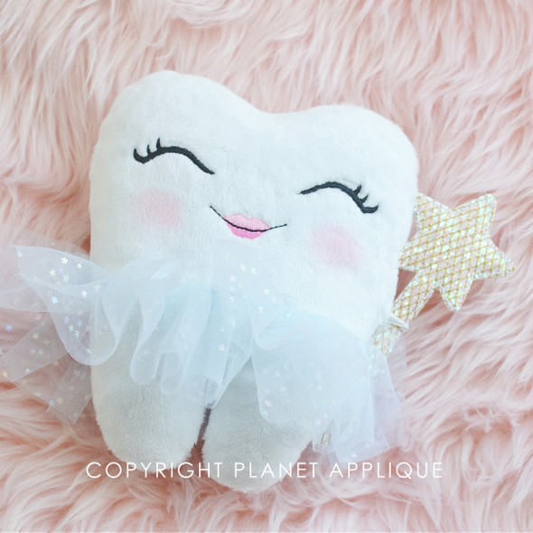 In the Hoop Tooth Fairy Plushie Machine Embroidery Design