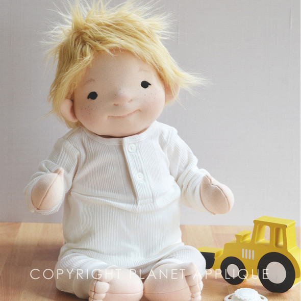 In the Hoop William Cloth Doll Machine Embroidery Design