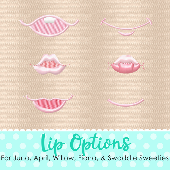 Machine Embroidery Doll Face Design Digital Download